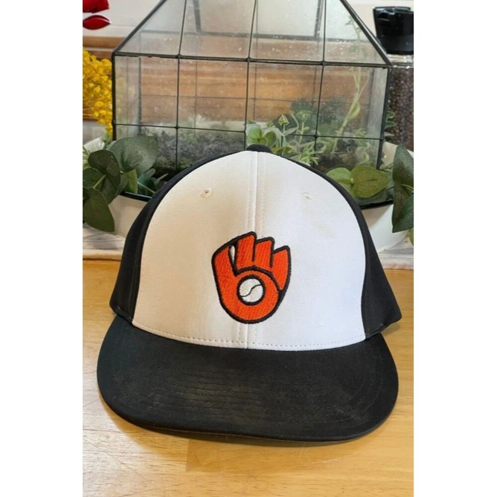 New Era Milwaukee Brewers Baseball Cap MLB White Adjustable Hat One Size